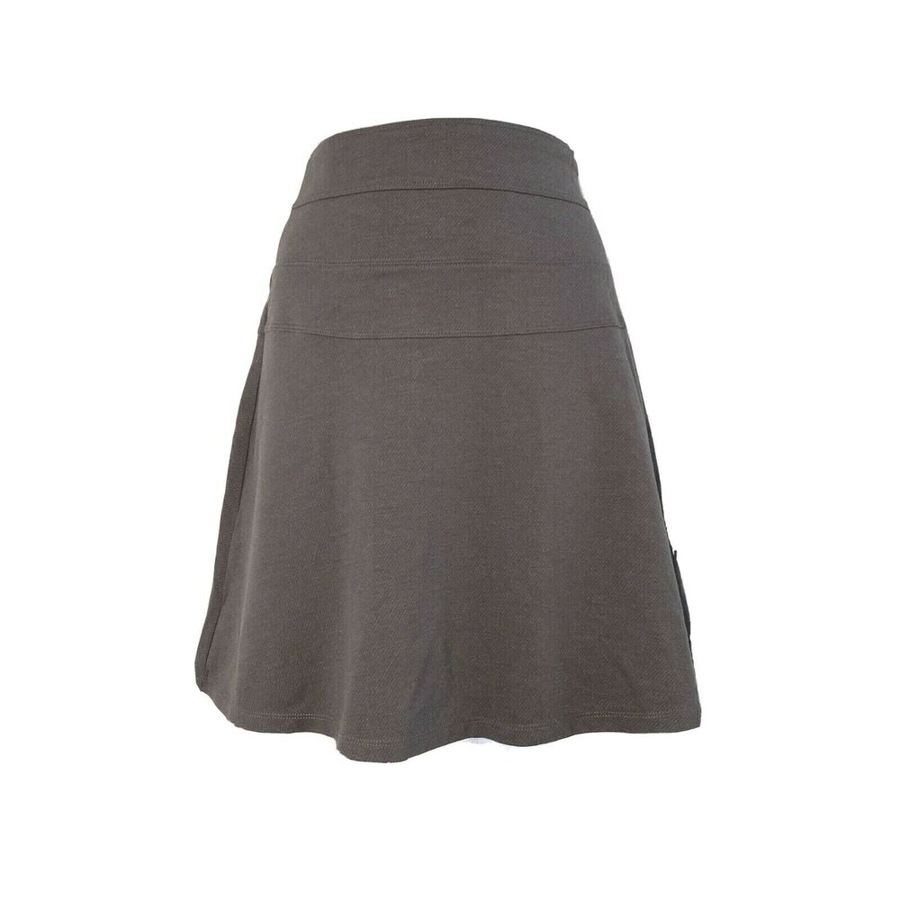 Athleta Skirt‎ 4 Heather Brown Seam Detail A Line Casual Tennis Athleisure
